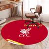 Benutzerdefinierter Name Liverpool Football Club Aufgedruckter Runder Teppich Teppich Stuhlteppich Bereichsteppich Eingang Fußmatten, für Bürostuhl Wohnzimmer Schlafzimmer Küchenraum.