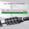 Motorcycle Bicycle Anti-Theft Chain 4-Digit Password Combination Helmet Lock Safety Portable Cable Lock Durable Wire Rope
