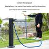 Black Stainless Steel Outdoor Pillar Faucet