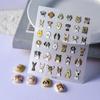 Charming 5D Embossed Puppy Nail Stickers - Adorable Dog Manicure Art