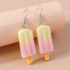 New Cute Resin Simulation Food Earrings for Women 3D Popsicle Ice Cream Drop Earrings Girl Kids Jewelry Gifts