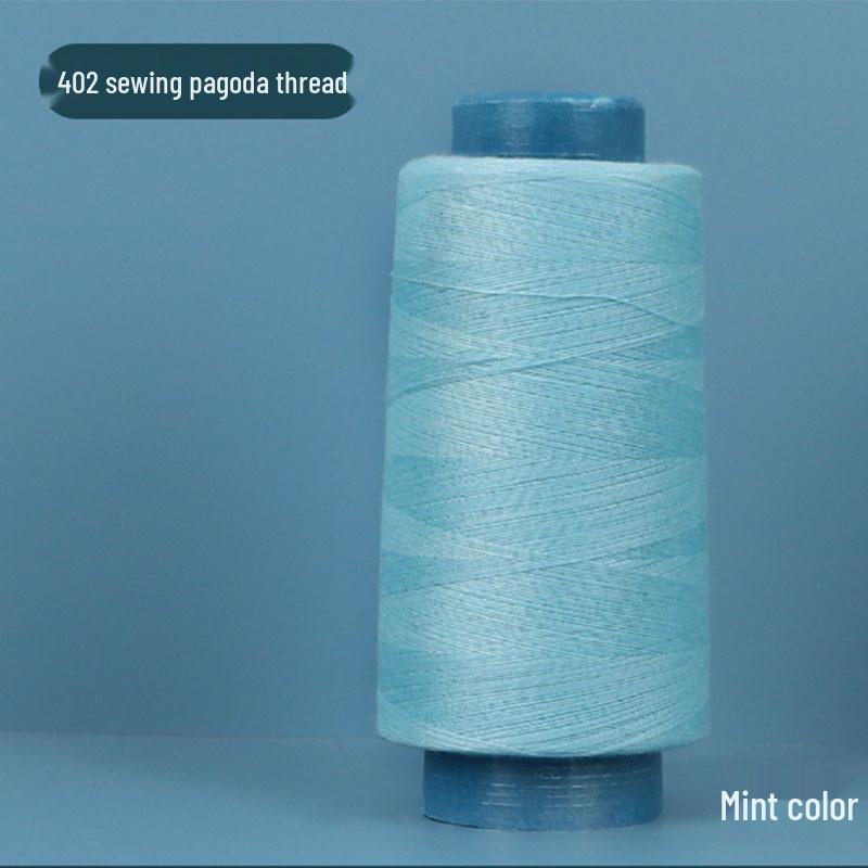 402 Polyester Thread: Black & White Sewing Thread for Hand Needlework and Household Sewing Machines