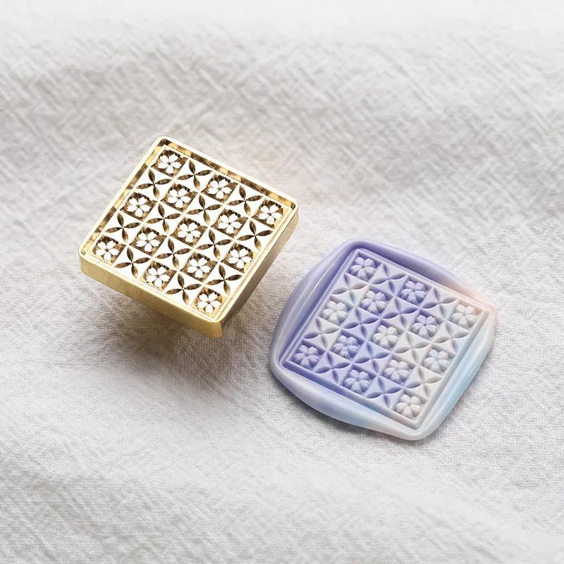 Retro Wax Seal Stamp Botany Department Sakura Sealing Stamp Head for Wedding Invitation Packaging Cards Envelope Scrapbooking