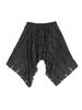 Cecese Bohemian Lace Cut Skirt Charcoal