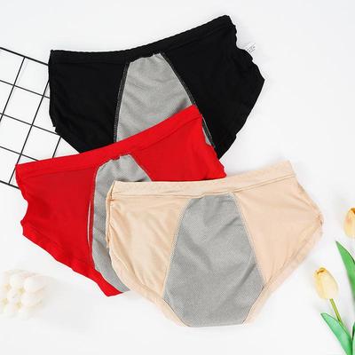 Damen Periodenunterwäsche Unterwäsche Physiologische Hose Baumwolle Nahtlose Slips Auslaufsicher Menstruell