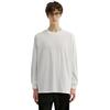 UNIQLO Solid Color Loose Fit Pullover Long Sleeve T-Shirt Men tops White 460319-00