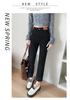 High-Waisted Slimming Straight-Leg Cigarette Jeans for Petite Women, Spring/Autumn 2026, Good Drape
