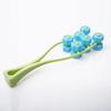 Flower Shape Facial Massage Roller Double Clips V Face Lifting Tool Portable Jaw Massager for Skin Tightening and Sculpting