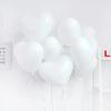 15pcs 10inch white heart-shaped latex balloons for wedding wedding birthday party decoration inflatable helium balloons