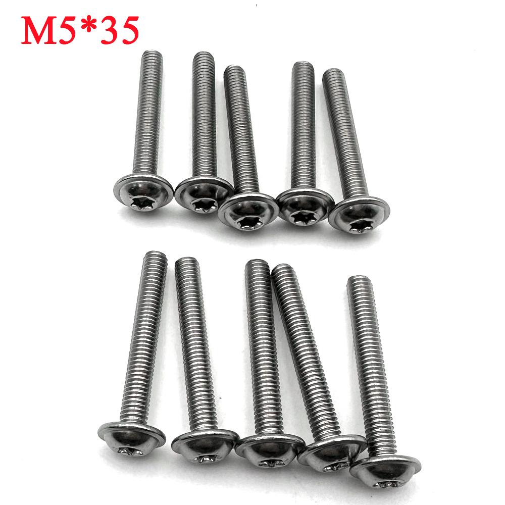 For BMW R1200GS R1200RT R1100GS S1000RR F650GS K1600GT F800GS R1100RS/RT R1150RT HP2 Motorcycle Shell Stainless Steel Screws