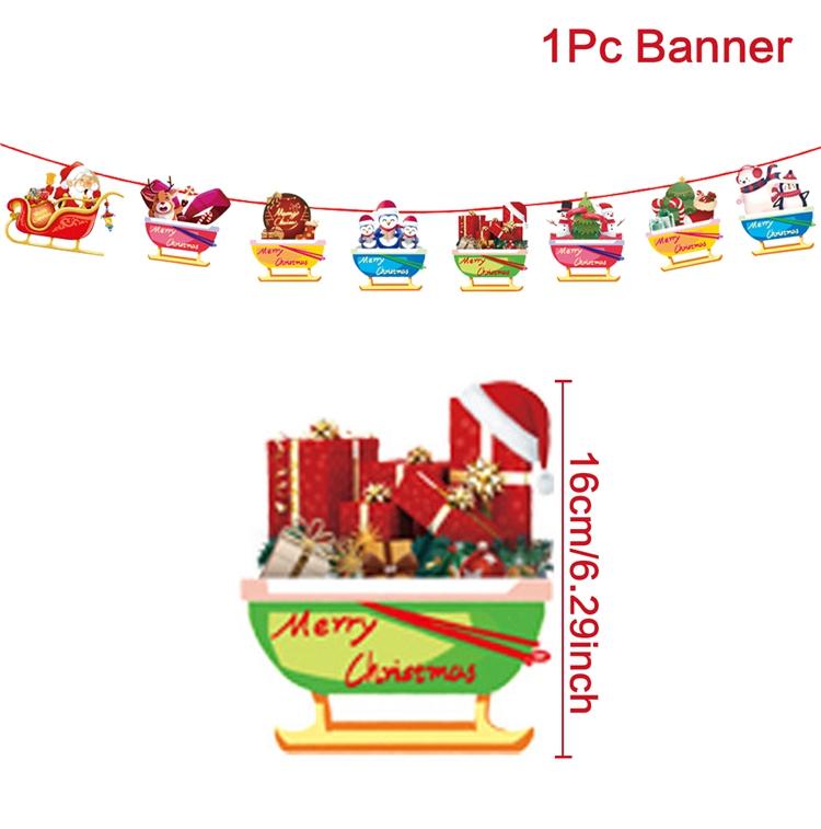 Christmas Banner 2025 Merry Christmas Decorations for Home Garland Santa Claus Navidad Natal Xmas Gift Noel Decor New Year 2025