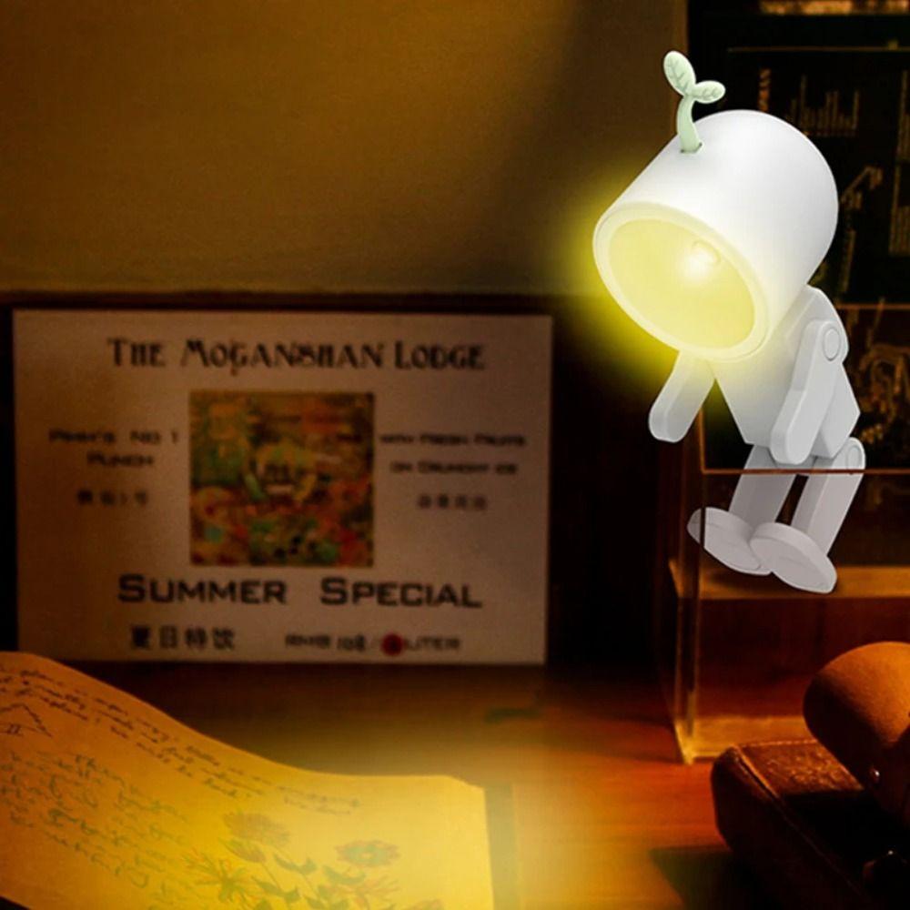 Astronauti Mini Noční světlo Kreslená Stolní lampa Roztomilé LED Noční světlo Ložnice