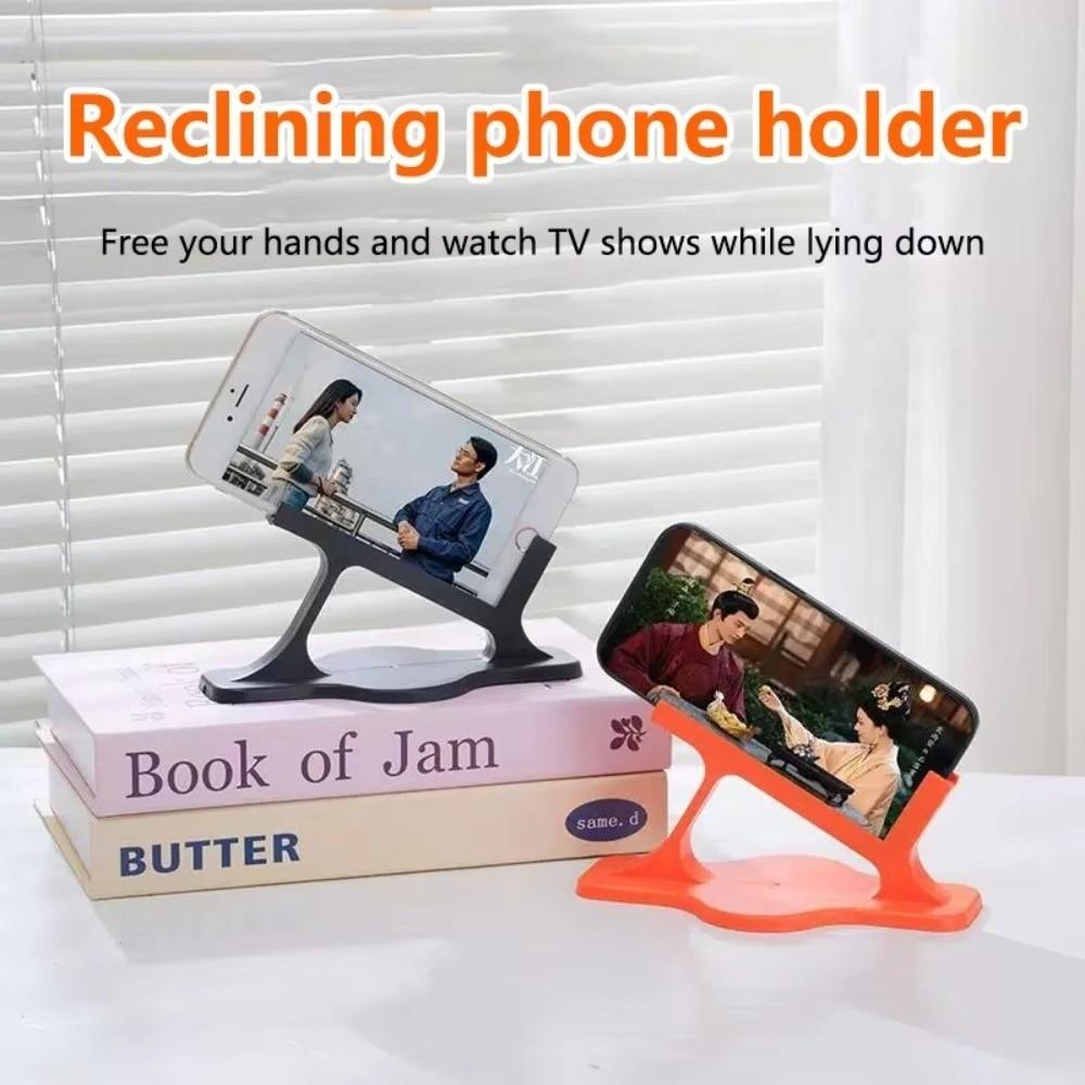 Stable Mobile Phone Holder Curved Non-Slip Side Lying Phone Holder Bedtime Entertainment
