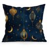 Ramadhan festival blue night starry sky Cushions Pillowcase Polyester Cushion Cover Throw Pillow Pillowcover Home Car Sofa Decor