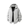 Men's Warm Casual Hooded Sweatshirt Trendy Fashionable Thick-Fleece-Lined Jacket—Versatile and Minimalist Sportswear