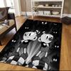 Cuphead Flannel Pattern Square Carpet,Area Rug,Carpet Rug for Living Room Bedroom Sofa Playroom Decor,Non-slip Floor Mat