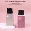1 Pcs Diamond Nail Refillable Bottles Empty Press Pump Dispenser Nail Art Polish Remover Cleaner Makeup Bottle Manicure Tool