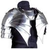 Medieval Shoulder Armor Pauldrons  Knight's Steel And Leather  LARP Pauldrons Gorget  Halloween Costume