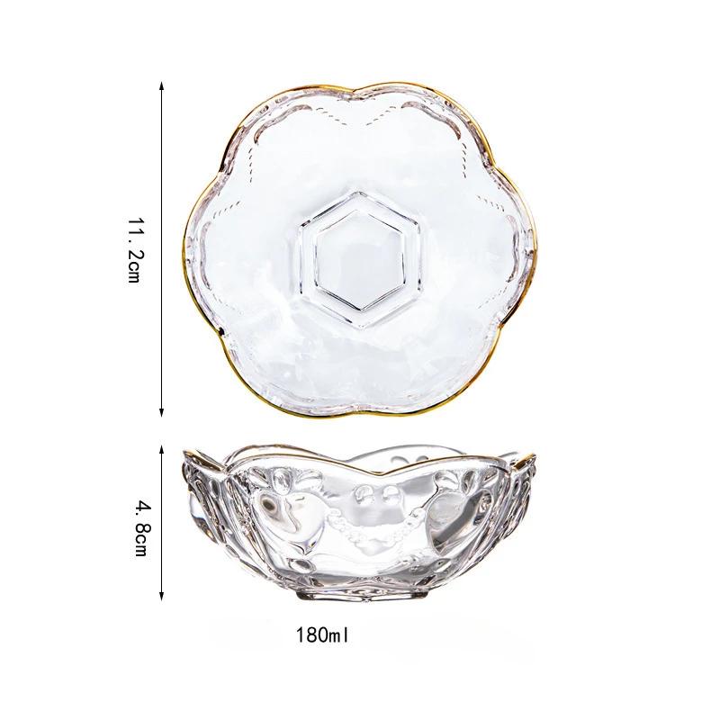 Cold Noodle Bowl Glass Salad Bowls for Food Japanese Style Bowl Household Utensils for Kitchen Tableware Ramen Pretty Rice Soup