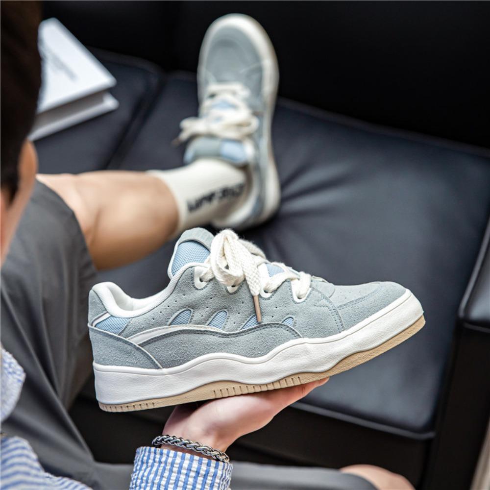 

Кроссовки Мужские Толстая Подошва Обувь-Хлеб Лето Повседневная Спортивная Обувь для Мужчин Модная Обувь 44 озеро синий