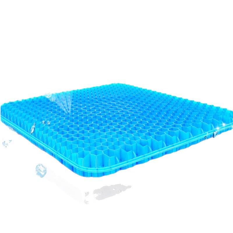 Honeycomb Gel Seat Cushion, Breathable and Cooling Chair Cushion for Summer, Car Silicone Cooling Cushion, Thickened and Comfortable Seat Cushion.