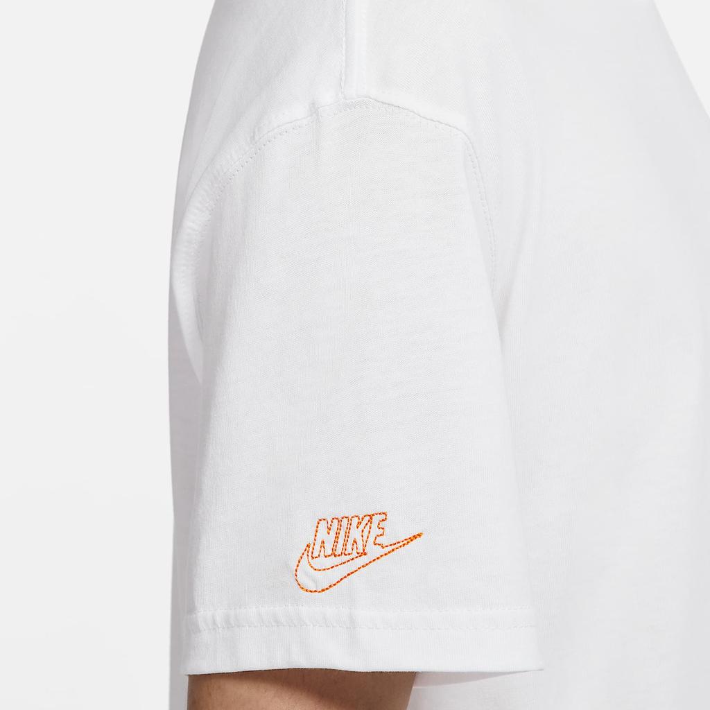 Nike Cartoon Print Crew Neck Short Sleeve T-Shirt Men Tops White DR7967-100