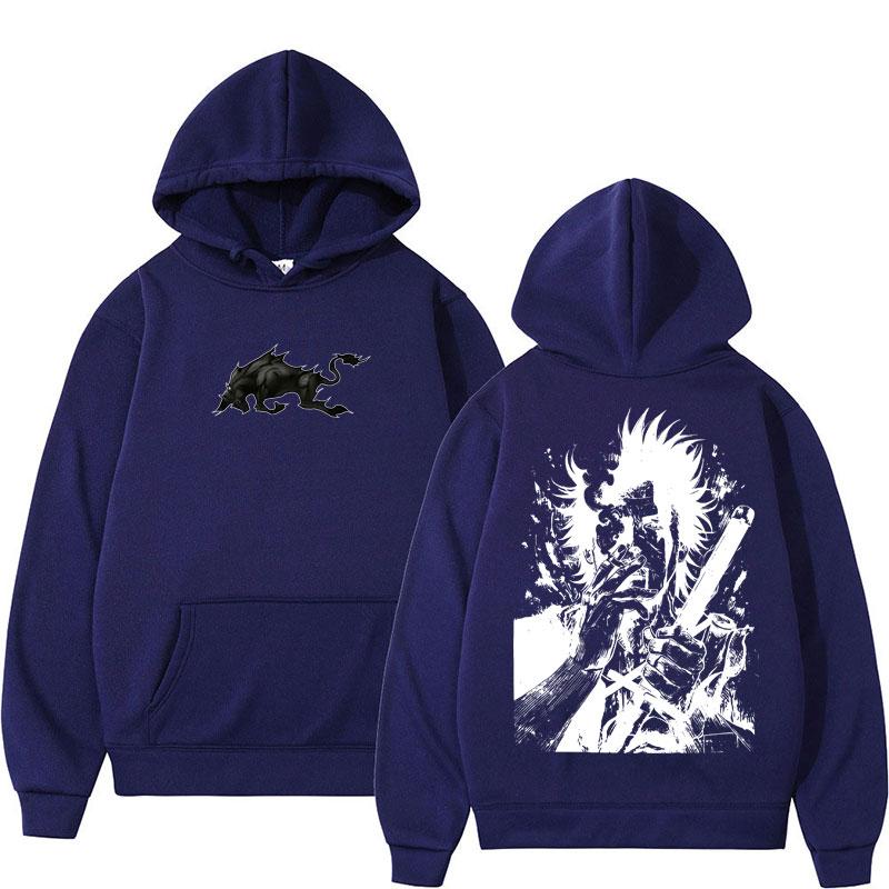 Japon Anime Black Clover Yami Sukehiro Sweats à capuche Harajuku Vintage Manga Sweatshirt Homme Polaire Lâche Décontracté Survêtement Streetwear