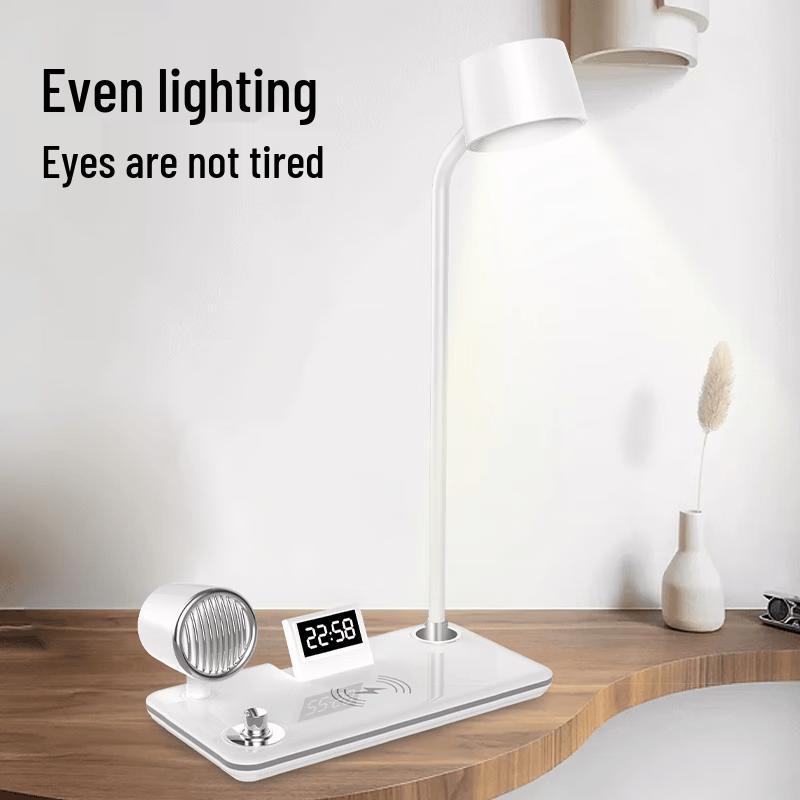 Sayrelances Z10 4-in-1 Smart Speaker with Wireless Charger, Alarm & Desk Lamp CN plug (adapter included)