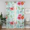 Modern Living Room Curtains for Camera Beauty Flowers Blackout Curtain Halloween Decoration Partition Home Interior Curtains