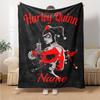 Warner Bros. Movies (16) Personalized Text Blanket Throw Customizable Blanket Comfortable Perfect for Sofa Livingroom Living Room Bedding