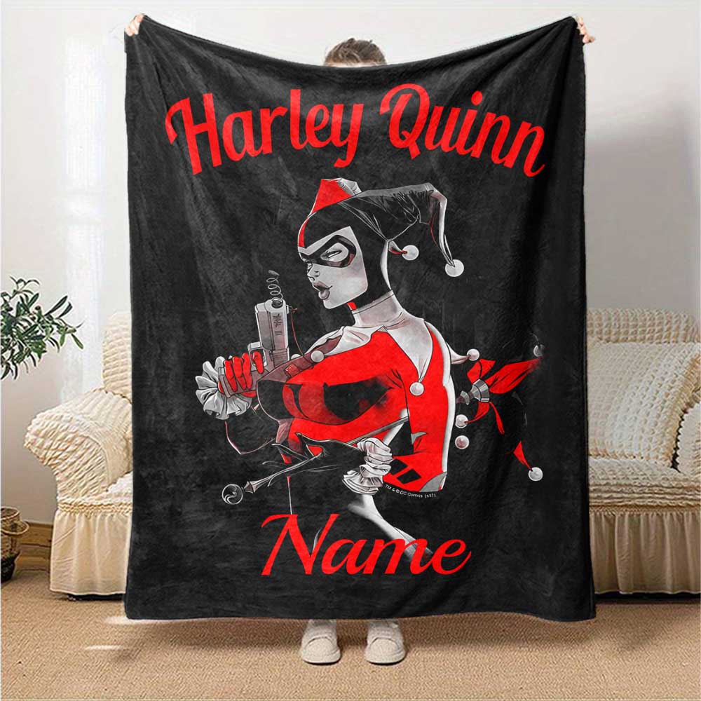 Warner Bros. Movies (16) Personalized Text Blanket Throw Customizable Blanket Comfortable Perfect for Sofa Livingroom Living Room Bedding