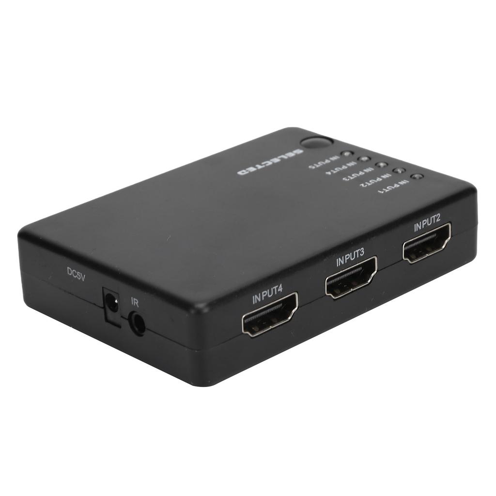 High‑Definition Multimedia Interface Switcher 5 in 1out 1080P Converter with Remote Control