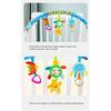 Baby Cart Arch Toys Newborn Ocular Development Toys Portable Adjustable Animal Crib Bell Toys Kids Early Education Toys Gifts