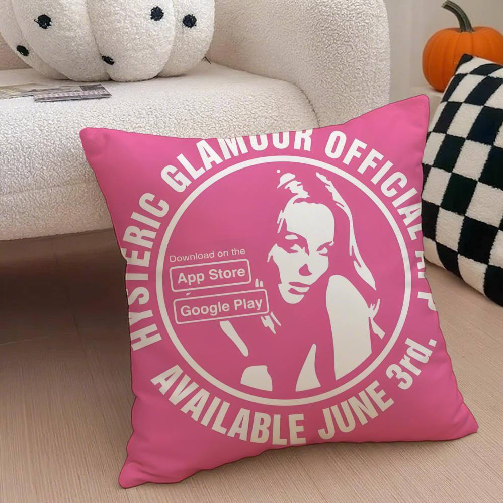 Apanese Fashion Brand H-Hysteric Glamour Cushion Cover Throw Pillow Cover Hidden Button Durable Polyester Chair Cushion