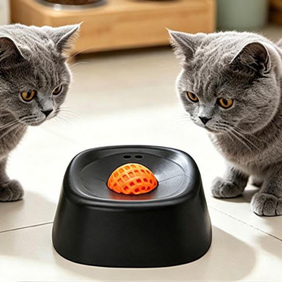 Dog Licking Ball Slow Feeder Semi-Liquid Foods Anti-Splashing Pet Slow Feeding Bowl Food-Grade Silicone Dog Bowl