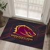 Brisbane Broncos Design Crystal Velvet Carpet Cozy Non?Slip Printed Rug For Bedroom Living Room Entrance
