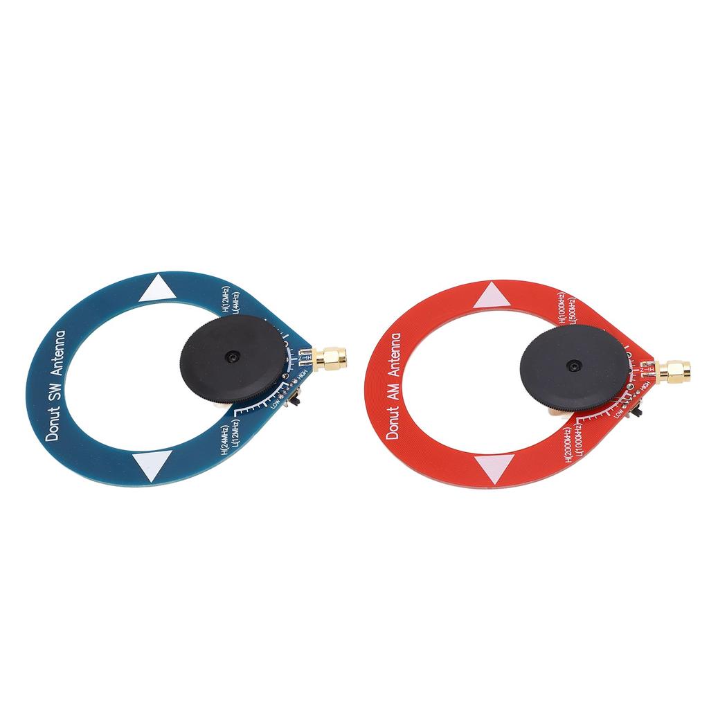 2Pcs Donut AM MW SW Antenna Anti Interference Portable Mini Loop Antenna for Shortwave Radio