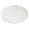 Piatto piano e piatto rotondo in ceramica sottosmalto bianco di design di alta gamma goffrato, un nuovo tipo di piatto da cucina casalinga