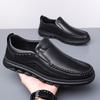 Solid Color Fashion Casual Loafers for Men Spring Autumn New Designer Leather Shoes Male Light Platform Driving Shoes Man