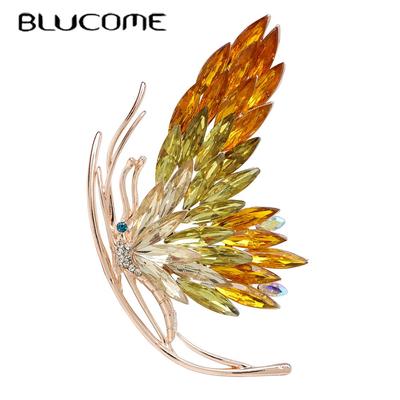 Strass schöne Schmetterling Broschen für Frauen elegante Hochzeit Modeschmuck 3 Farben erhältlich hohe Qualität