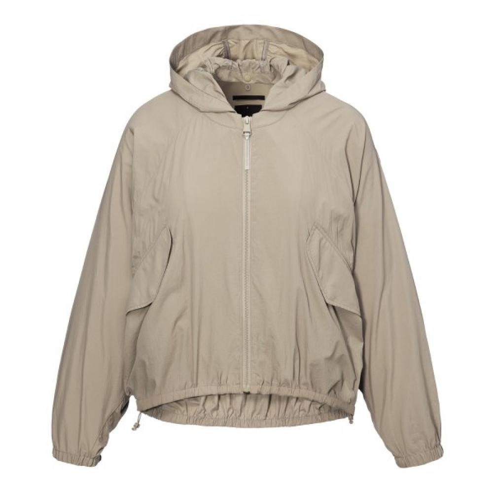 Mandarina Duck Cropped Shirred Hooded Jumper Ripple P8f04231 85(S)