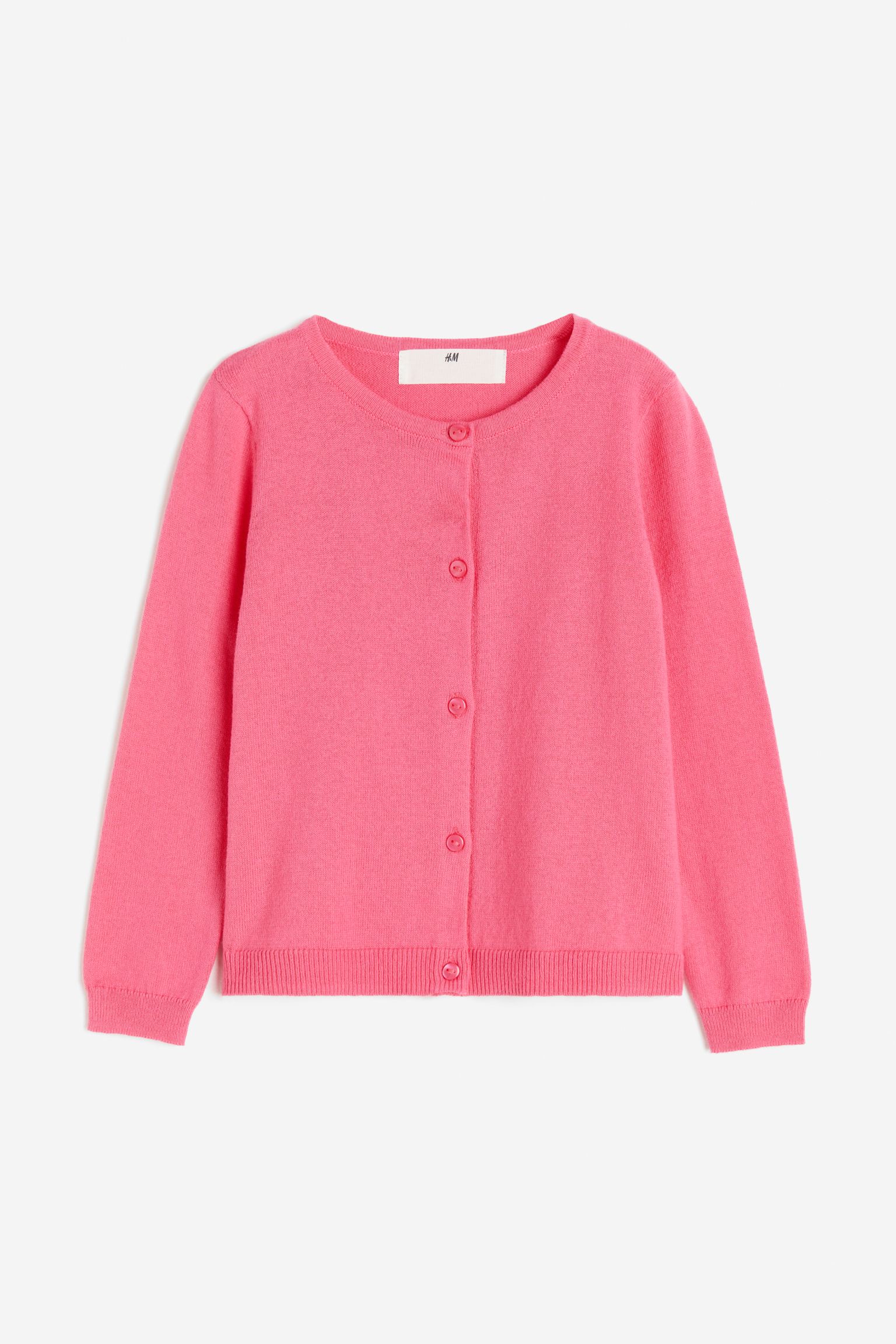 

Fine-knit cotton cardigan