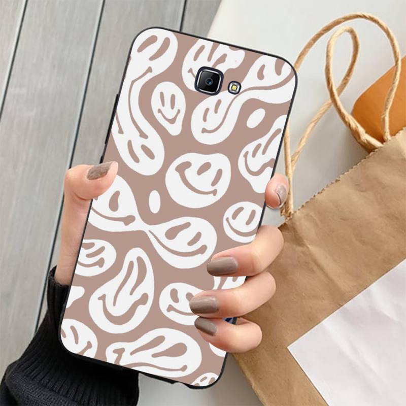 Cute Funny Trippy Smiley Face Phone Case for Samsung S20 Lite S21 S10 S9 Plus for Redmi Note8 9pro for Huawei Y6 Cover