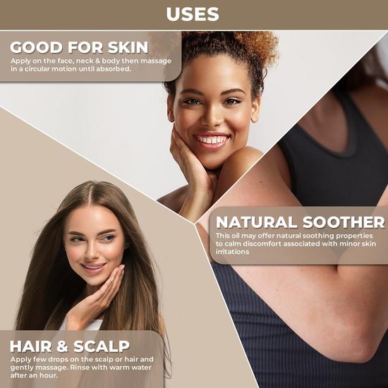 100% Plant Based Moringa Oil for Hair Growth – Organic Cold Pressed and Pure Moringa Seed Oil for Hair, Face & Skin – Anti-Aging, Hydrating