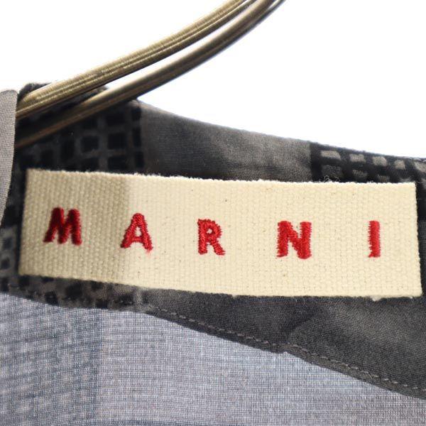 Marni Made In Italy Overall Handle Short Sleeve One Piece 38 Gray Women Used
