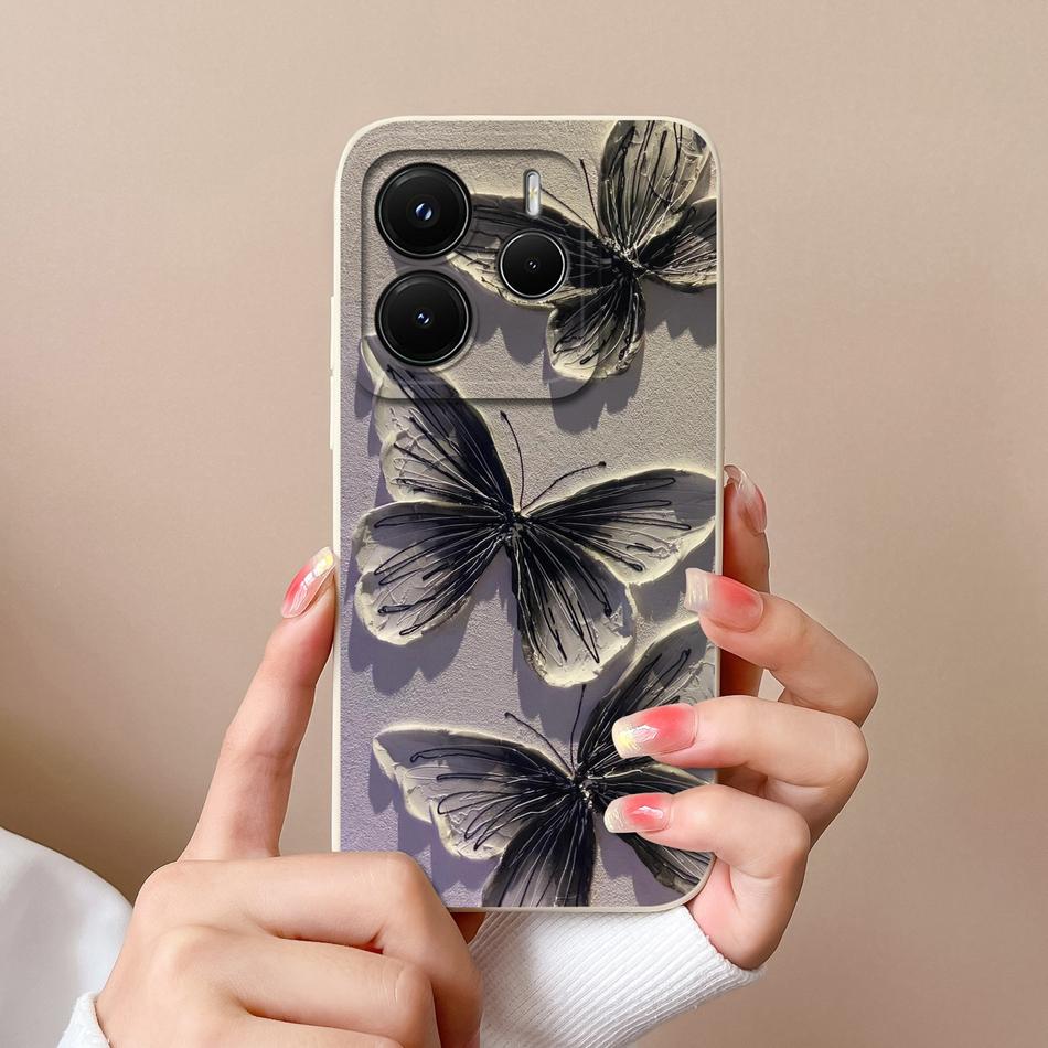 For Redmi Note 14 Pro Plus Case Cartoon High Quality Phone Cover For Xiaomi Redmi Note14 Pro+ Soft Liquid Silicone Back Covers