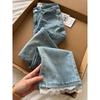 Plus Size Women's High Waist Retro Lace Trim Cropped Flare Jeans - Spring 2026 Collection