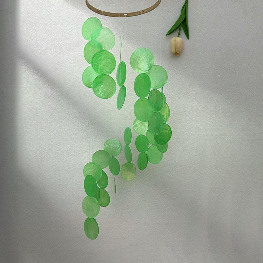 Natural Shell Wind Chimes Creative Dream Catcher Craft Outdoor Yard Welcome Guest Decoration Bedroom Living Room Hanging Pendant