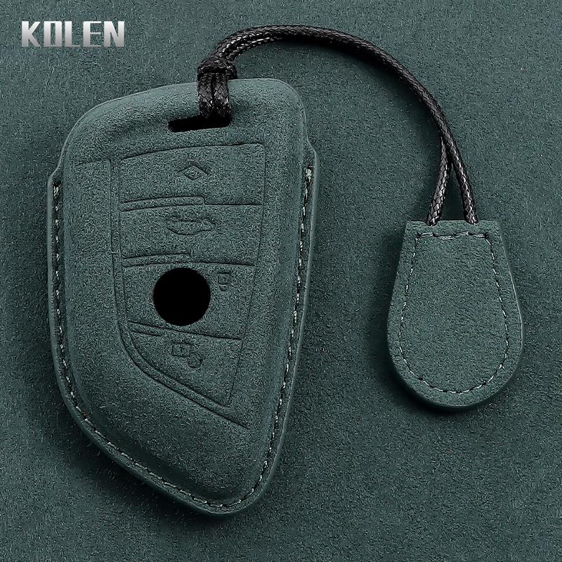

Leather Car Remote Key Case Cover Shell For Bmw X1 X3 X5 X6 X7 1 3 5 6 7 Series G20 G30 G11 F15 F16 G01 G02 F48 G05 G06 G07 Fob