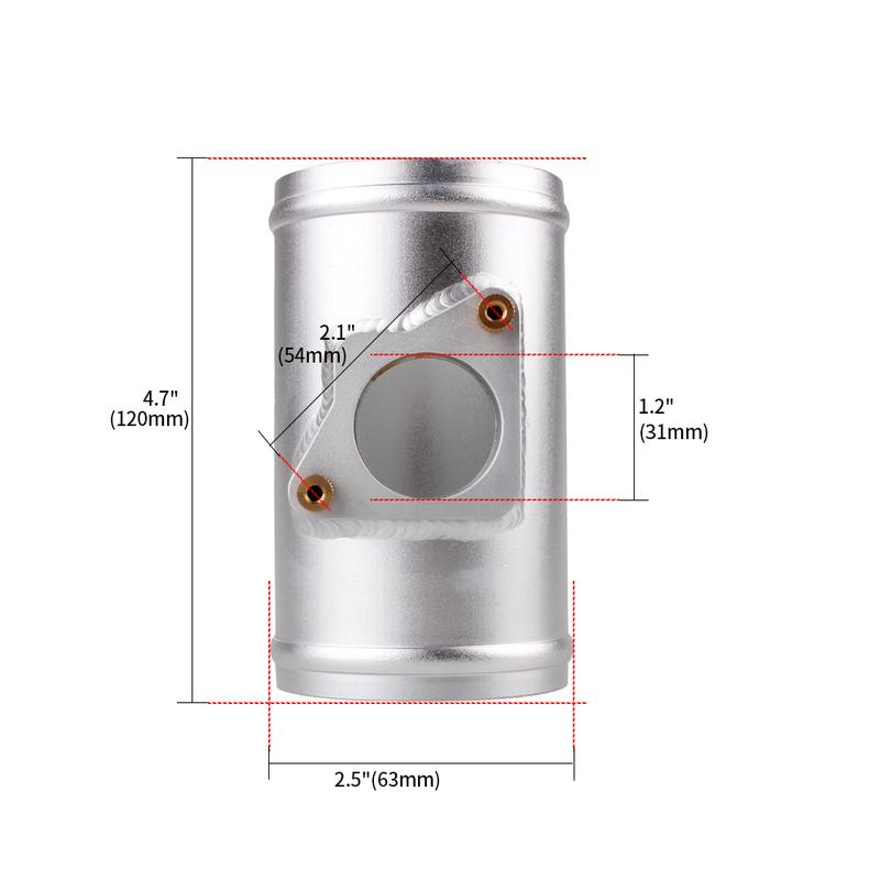 MUGE-63/70/76/83MM Air Flow Sensor Mount For TOYOTA MAZDA SUBARU SUZUKI Air Flow Meter Base Intake Meter Adapter MAF011